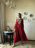 Roshnee vaani red choga dress