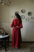 Roshnee vaani red choga dress