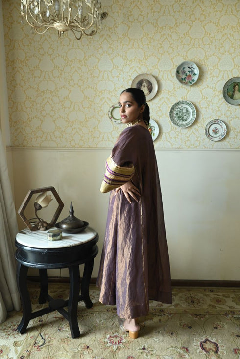 Roshnee waheeda berry purple kaftan