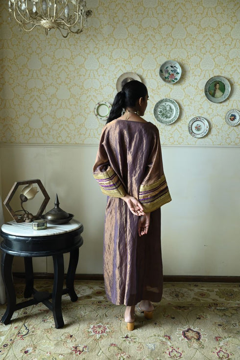 Roshnee waheeda berry purple kaftan