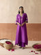 Royal elephant amethyst kaftan set