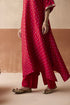 Royal elephant ruby red kaftan set