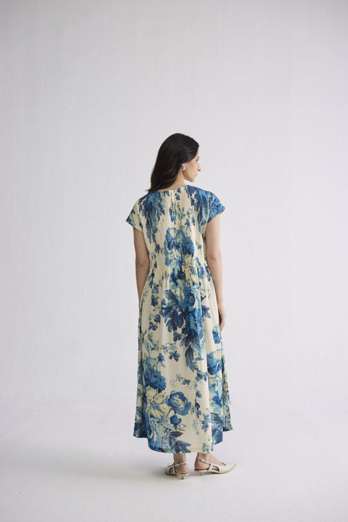 Royal paradise pintuck dress