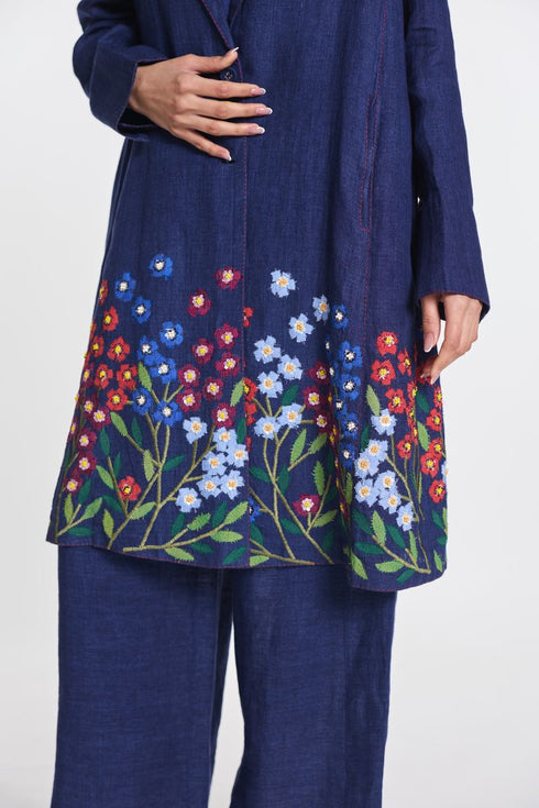 Rudbeckia embroidered jacket