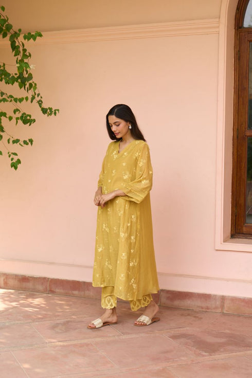 Rue thread embroidered co-ord set