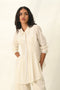 Rugosa ivory smocking top