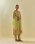 Rukmini green straight kurta set