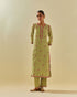 Rukmini green straight kurta set