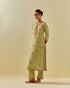 Rukmini green straight kurta set