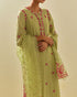 Rukmini green straight kurta set
