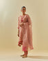 Rukmini pink kalidar kurta set