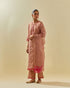 Rukmini pink paneled kurta set