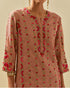 Rukmini pink paneled kurta set