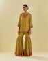 Rukmini yellow farshi set