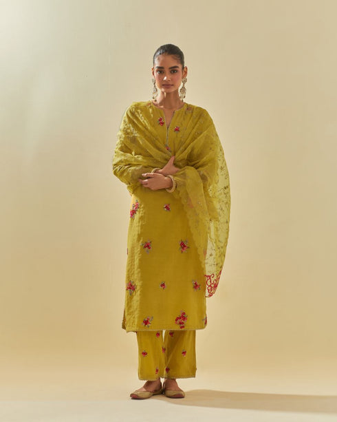 Rukmini yellow kurta set