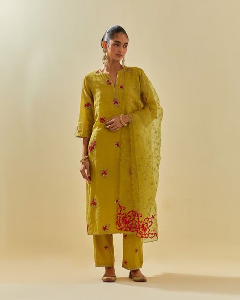 Rukmini yellow kurta set