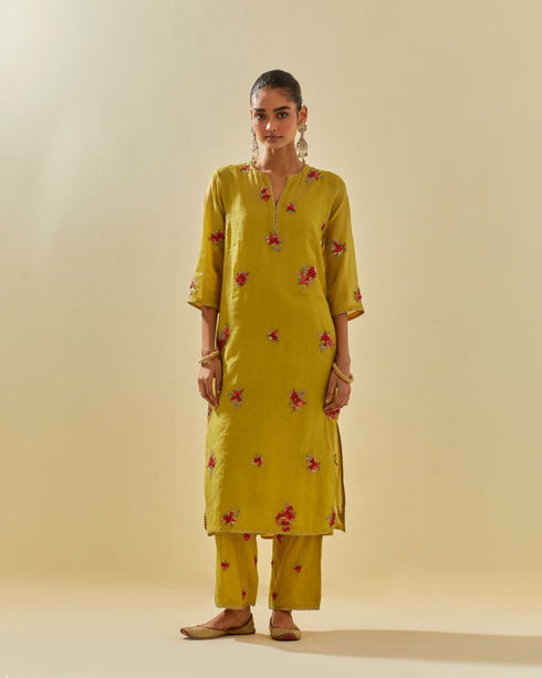 Rukmini yellow kurta set