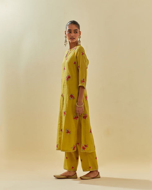 Rukmini yellow kurta set
