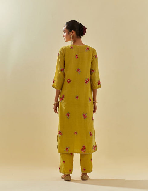 Rukmini yellow kurta set
