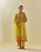 Rukmini yellow paneled kurta set