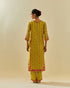 Rukmini yellow paneled kurta set