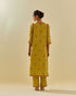 Rukmini yellow straight kurta set