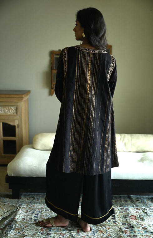 Rumi black choga with pants