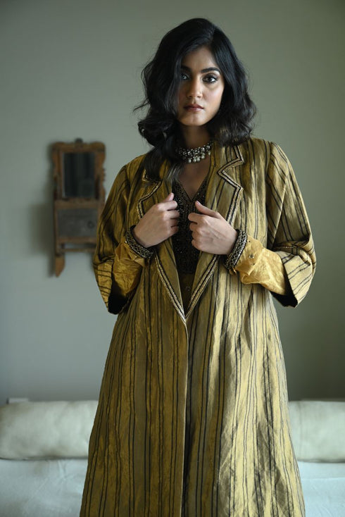 Rumi gold sally stripe jacket