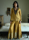 Rumi gold shabana top with gharara