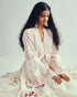 Rumi ivory anarkali with long jacket