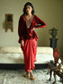 Rumi red churi shabana top