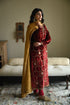 Rumi red kurta with chudidaar