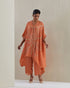 Rust crushed kaftan set