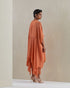 Rust crushed kaftan set