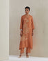 Rust crushed kurta set-2