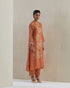 Rust crushed kurta set-2