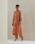Rust crushed kurta set-2