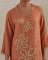 Rust crushed kurta set-2