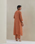 Rust crushed kurta set-2