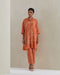 Rust crushed shirt co-ord set