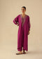 Saaz magenta phiran set