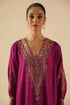 Saaz magenta phiran set