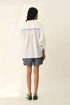 Sabinii ivory smocking shirt