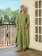 Sage applique kurta set