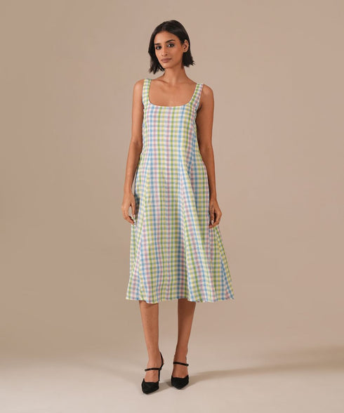 Sage glow dress