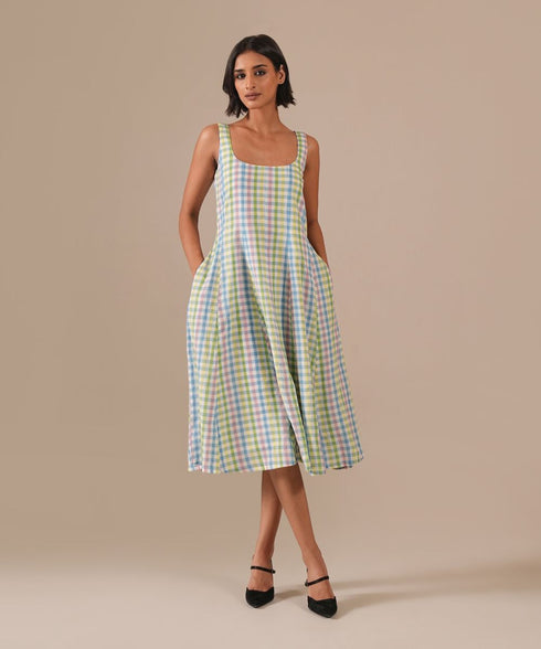 Sage glow dress
