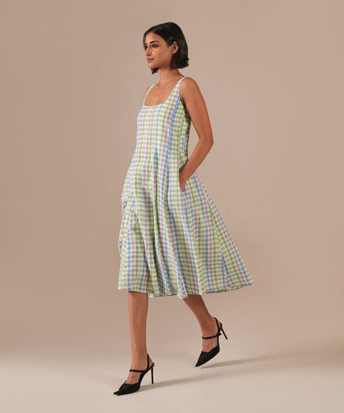 Sage glow dress