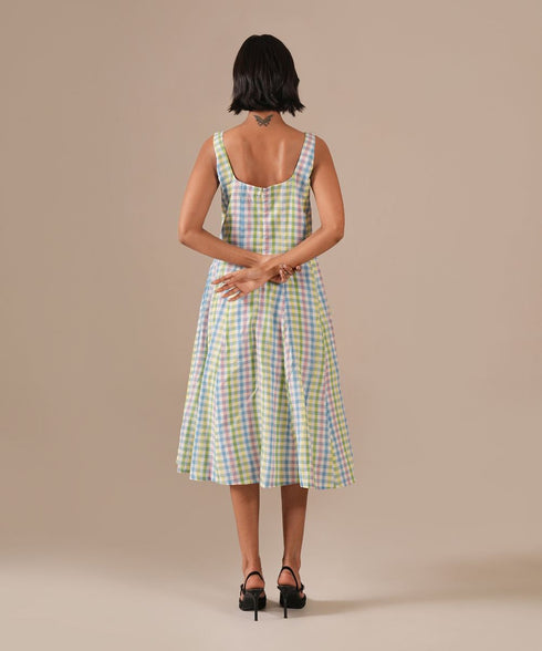Sage glow dress