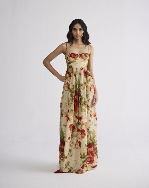 Sama crepe bralette dress