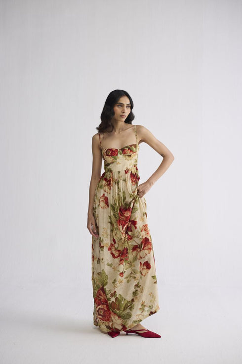 Sama crepe bralette dress